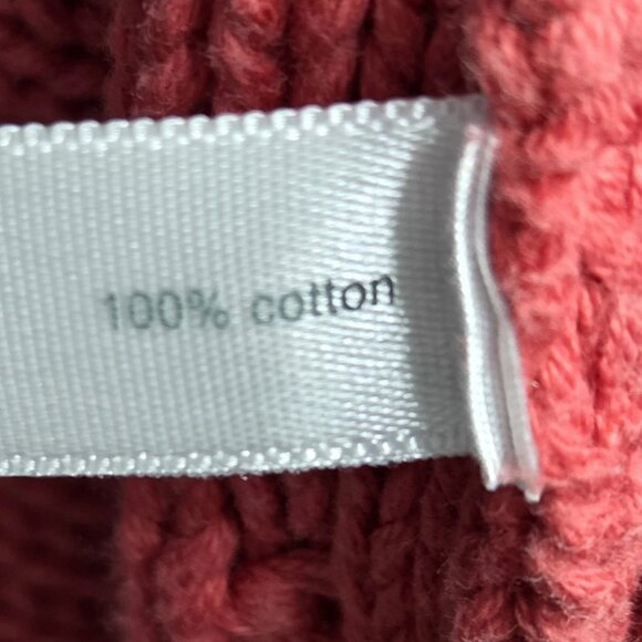 Fashion Bug Persimmon Red 3 Button 100% Cotton Long Sleeve Cardigan Plus Size 1X - Picture 7 of 8